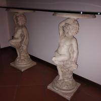 Statue con piano in vetro