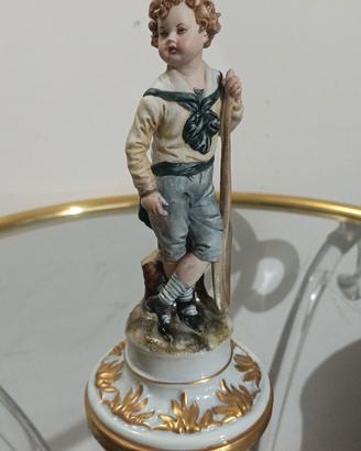Statuina piccolo marinaio Capodimonte Tyche Tosca 
