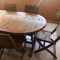 Tavolo Acacia 150 Allungabile 200cm SEDIE A PARTE 