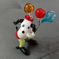 Cagnolino tipo Snoopy in vetro di Murano