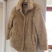 Giacca bianca pelo sintetico