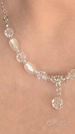 Collana e  orecchini madreperla