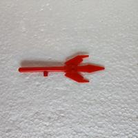 Tridente rosso per robot Trider G7 anni '80