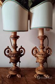 Coppia di antiche lampade veneziane