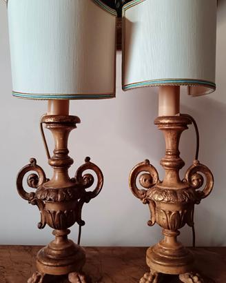 Coppia di antiche lampade veneziane