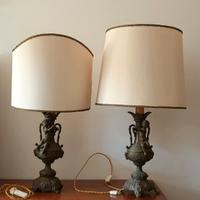 Lampade con putti da tavolo