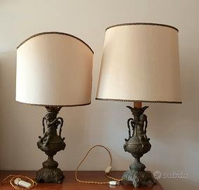 Lampade con putti da tavolo