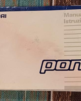 Libretto d'uso e manutenzione della Hyundai Pony