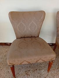 DUE SEDIE VINTAGE IN TESSUTO