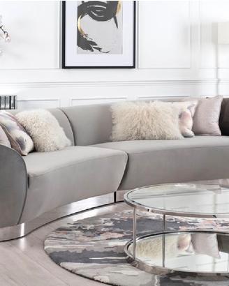 Divano design grigio - 6 posti
