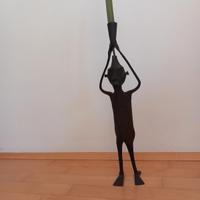 Portacandele in ferro battuto