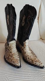 Stivali unisex texani pitone Cuadra 
