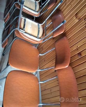 N6.SEDIE FERRO CON IMBOTTITURA PELLE