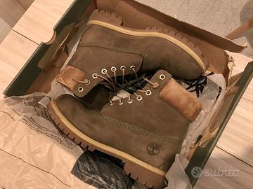 Stivaletti Timberland n*42 verde oliva