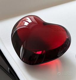 Cuore Baccarat in cristallo
