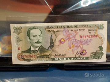 Costarica 1992  5 colones