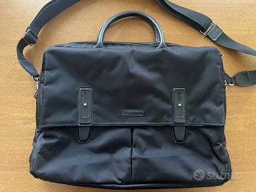 Borsa lavoro PC Cerruti 1881 nero con tracolla