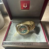 Bulova accutron spaceview placcato oro