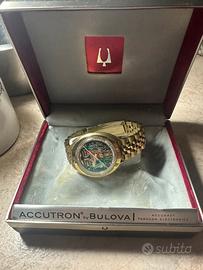 Bulova accutron spaceview placcato oro