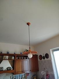 Lampadario in terracotta 