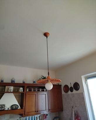 Lampadario in terracotta 
