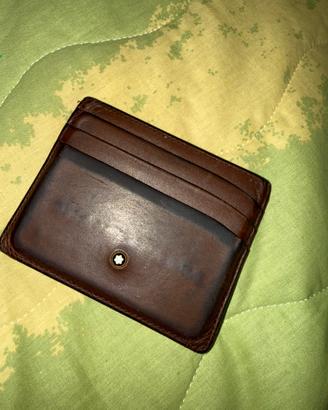 Portacarte montblanc marrone