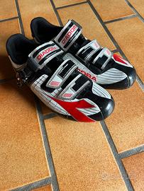 Scarpe ciclismo strada Diadora 41 con tacche