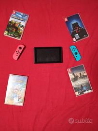 ni tendo switch con giochi 