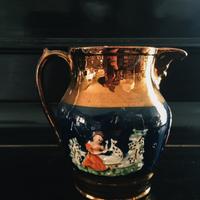 Caraffa Antica, blu e oro zecchino