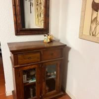 Credenza  etnica due ante con specchio