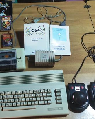 Commodore C64 COMPLETO, scatole + giochi, TUTTO OK