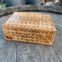 Scatola Vintage design Acrilico e Paglia di Vienna