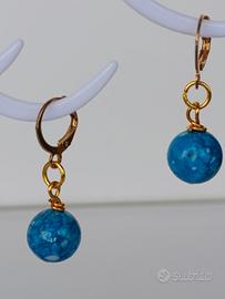 Orecchini apatite turchese 