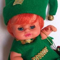Bambola mini Furga vintage elfo Natale