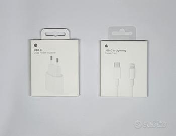 caricatore iphone 20W con cavo USB-C Lightning 