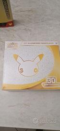 carte pokemon 30anniversario  set allenatore,buste