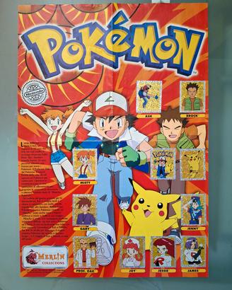 Poster Pokémon Merlin 2000 con 11 olografiche
