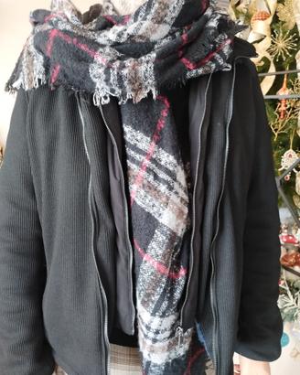 sciarpa a quadri unisex 