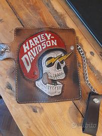 portafogli Harley-Davidson cuoio artigianale 