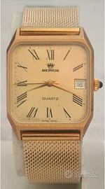 NUOVO Orologio Uomo Berios Tank Jumbo quartz 