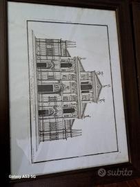 Tavole antiche disegni progetto Palladio