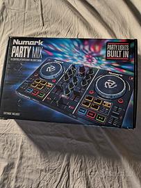 numark party mix console dj serato con cuffie