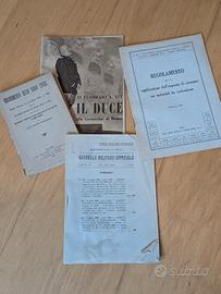 documenti duce ventennio ww2