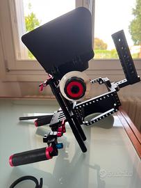 Rig  Spalla cinema completo+cage (nuovo)  bmpcc 4k