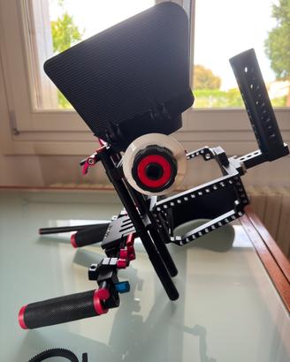 Rig  Spalla cinema completo+cage (nuovo)  bmpcc 4k