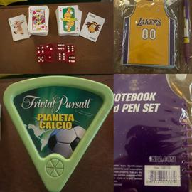 Nba lakers trivial pursuit calcio mini carte poker