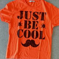 T-shirt estiva arancio, leggerissima al tatto tg S