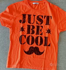 T-shirt estiva arancio, leggerissima al tatto tg S