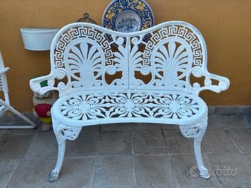 Set da giardino panca tavolo due sedie