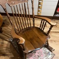 Sedia a dondolo vintage